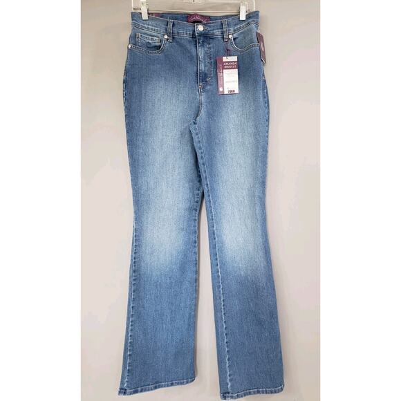 NEW 8 LONG‎ - Gloria Vanderbilt Amanda Bootcut Jeans Tall Classic Rise - Picture 1 of 6
